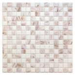 Мозаика стеклянная 32,7х32,7х0,4см Diva, белый микс с авантюрином