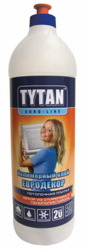 картинка TYTAN Euro-line Клей полимерный Евродекор 1л (9шт/уп) от магазина Элемент