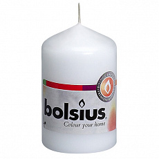Свеча Bolsius столбик белая 80*50 мм