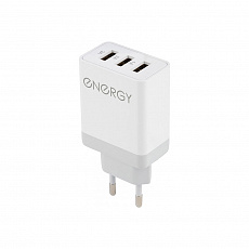 Устройство сетевое зарядное д/моб устр-в Energy ET-24/3 USB, Q3.0 разъёма/белый
