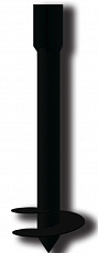 Свая-стойка винтовая Ювента 1700мм (70х70 Н-200мм  d76 Н-1500мм), цвет черный