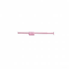 Карниз для ванной с кольцами ZALEL розовый, длина 1,1 - 2 м