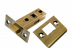 Защёлка дверная межкомнатная L 6-45 AB, пластиковый язычок (бронза)
