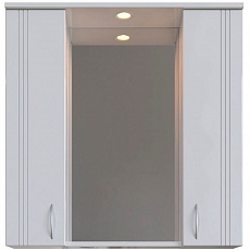 Шкаф зеркальный Вольга 80, 2 дв. белый, 76,1х72,2х16,8см