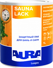 AURA лак для бань и саун Sauna Lack 1л (12шт)