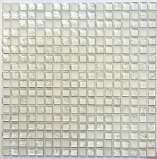Мозаика стеклянная 30x30x0,8см Apollo белая