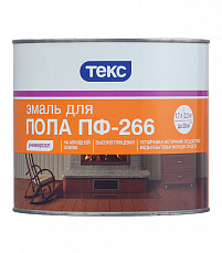 ТЕКС эмаль ПФ-266 для пола (красно-коричневая) 2,2 кг (6шт/уп)