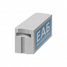 Блок Газобетонный ЕАБ  625-250-300 Д500 (40шт)