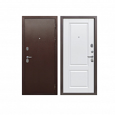 Дверь металлическая 9 см Медный антик Белый ясень (960мм) правая/Ф1
