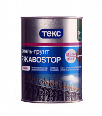 ТЕКС Грунт-Эмаль РжавоStop коричневый 0,9 кг (14шт/уп)