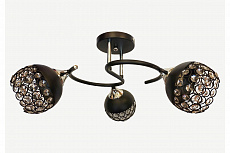 Светильник потолочный на три светоточки MО 85-1210B/3 черный,3*60W E27 230V-23-47-47
