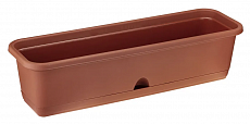 Ящик балконный №2 шоколад 48*17 см